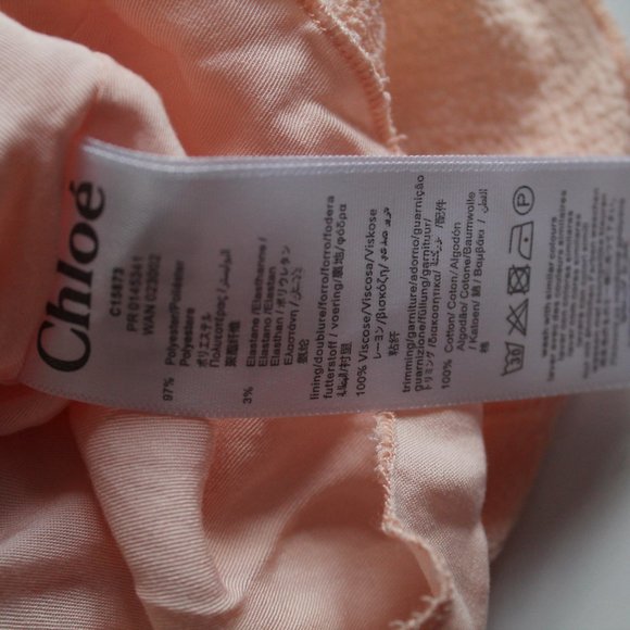 Chloe Girl's Kid's Frill Blouse Size 10Y Light Pink - Picture 7 of 8